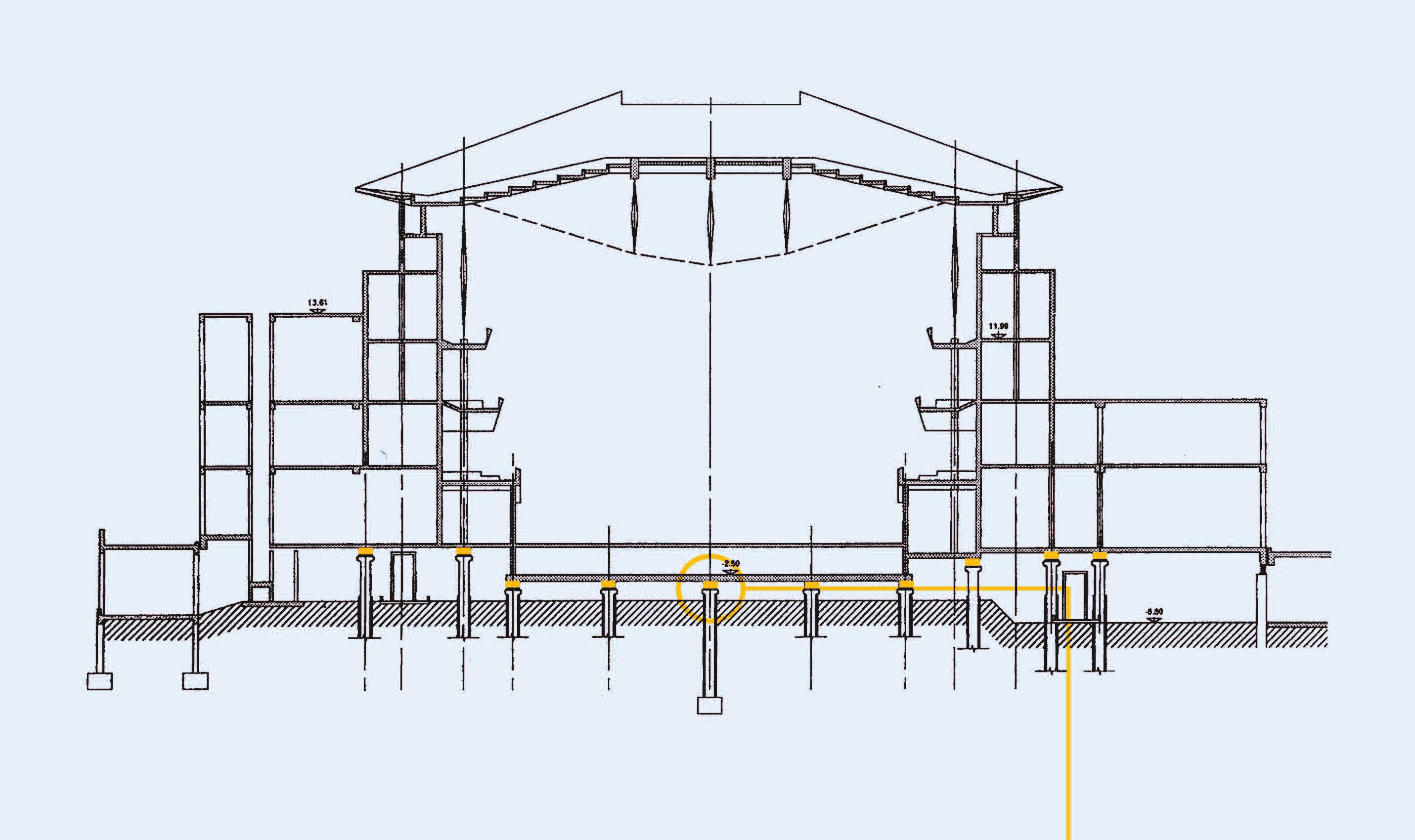 Hus på fjederisolatorer